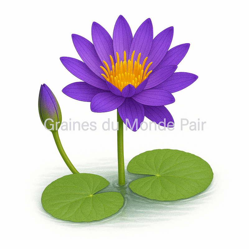 Nymphaea Pubescens purple - 10 graines